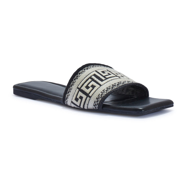 PARKER30 EMBROIDERY BAND FLAT SANDAL