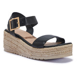 MINELL11 CLEATED JUTE WEDGE SANDAL