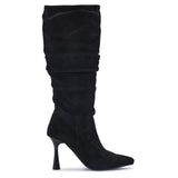 ADVOCAAT10 FAUX SUEDE RUCHED STILETTO BOOT