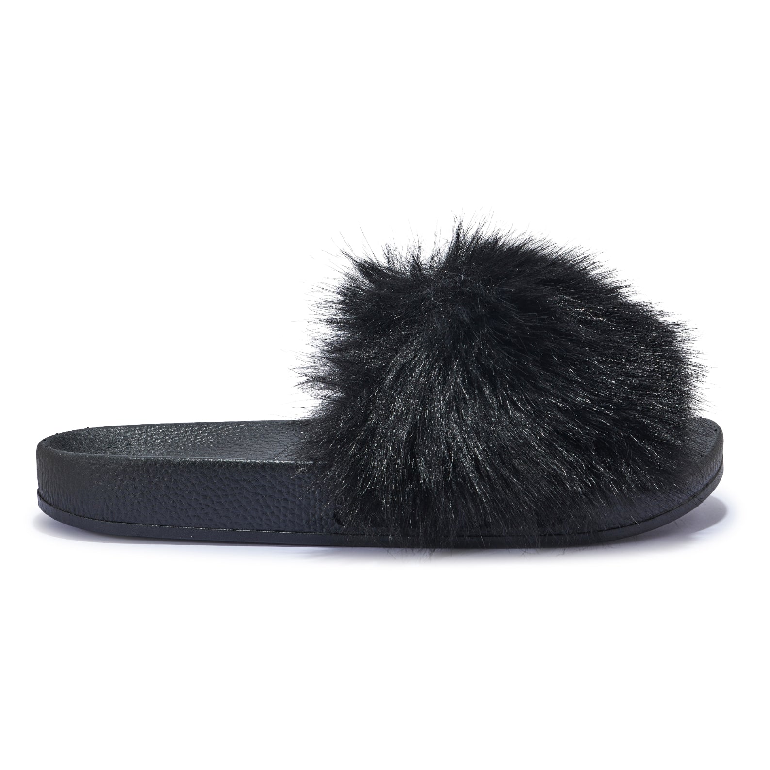 AMUNA1012 HEAVY FUR MULE SLIDER