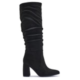 BAILEYS13 POINTY TOE BLOCK HEEL ROUCHED CALF HEIGHT BOOT