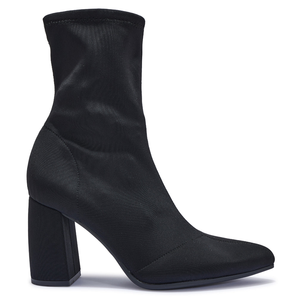 BAILEYS2 POINTY TOE BLOCK HEEL SOCK BOOT – City Shoes (Wholesale