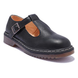 Flat Buckled Shoes For Work Or School
