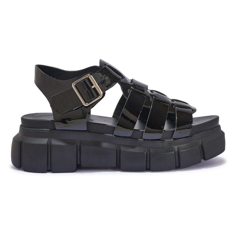 BLACK/PATENT/PU/SYNTHETIC