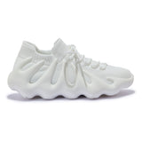 FLAME1 - KNITTED FIRE OUTSOLE LACE UP TRAINERS