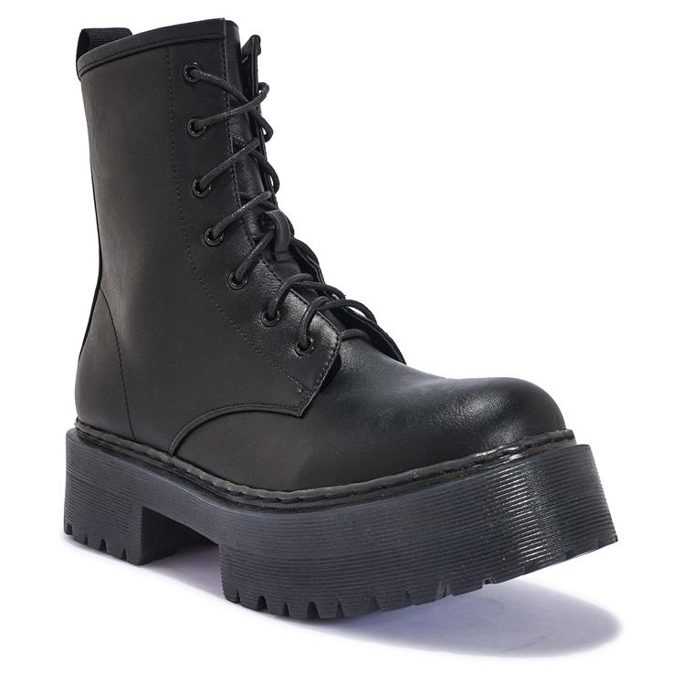 KEY1 CHUNKY CUT SOLE LACE UP BOOT