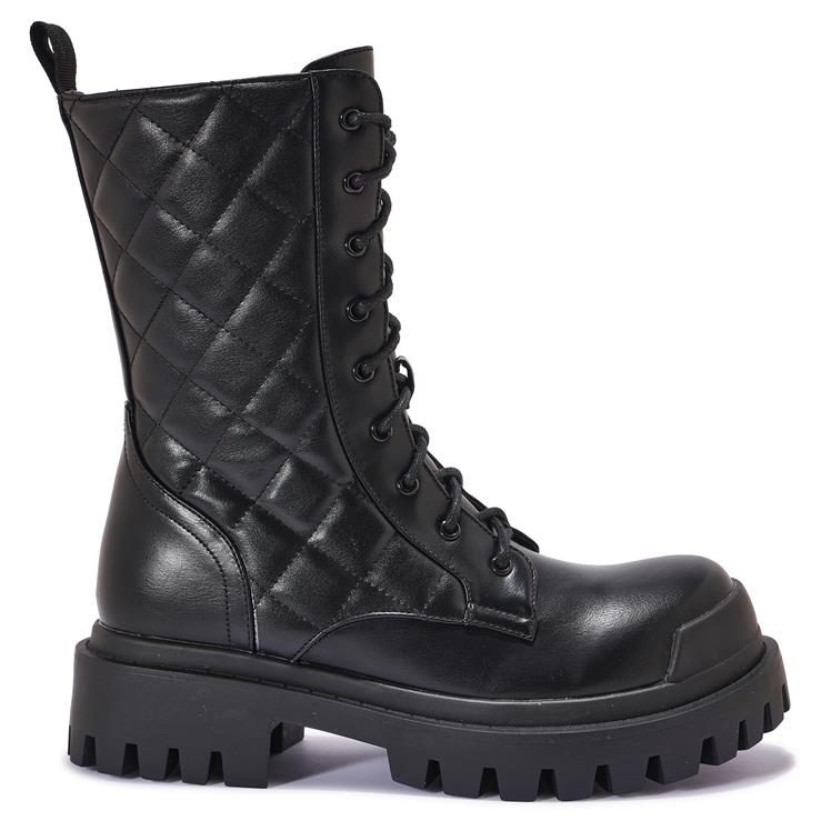 MESSY30 CLEATED QUILTED LACE UP BOOT