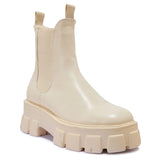ROTA69 CHUNKY CLEATED ANKLE BOOT WITH STRETCH PANEL