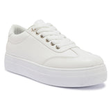 SEAM6 EYELET DETAIL LACE UP TRAINER