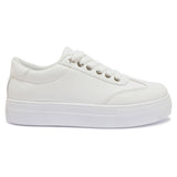 SEAM6 EYELET DETAIL LACE UP TRAINER