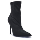 SNOSH43 POINTED TOE STILETTO HEEL ANKLE BOOT