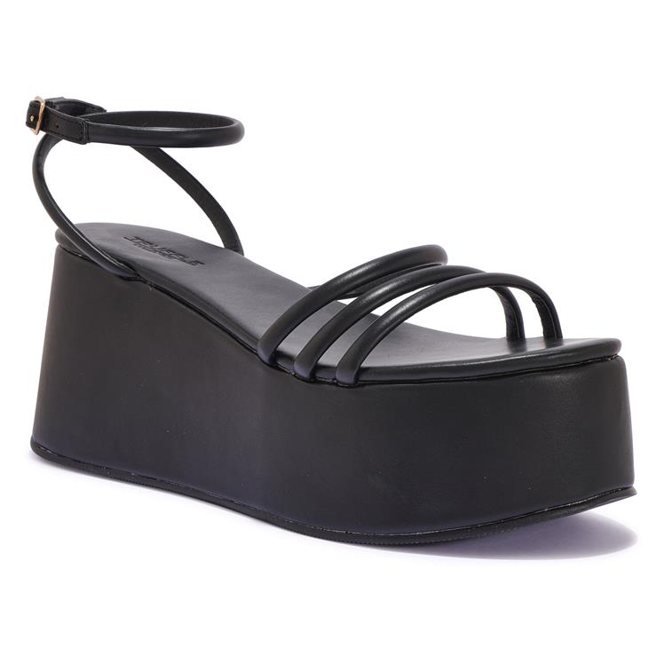 UNIQUE3 BARELY THERE HIGH WEDGE SANDAL