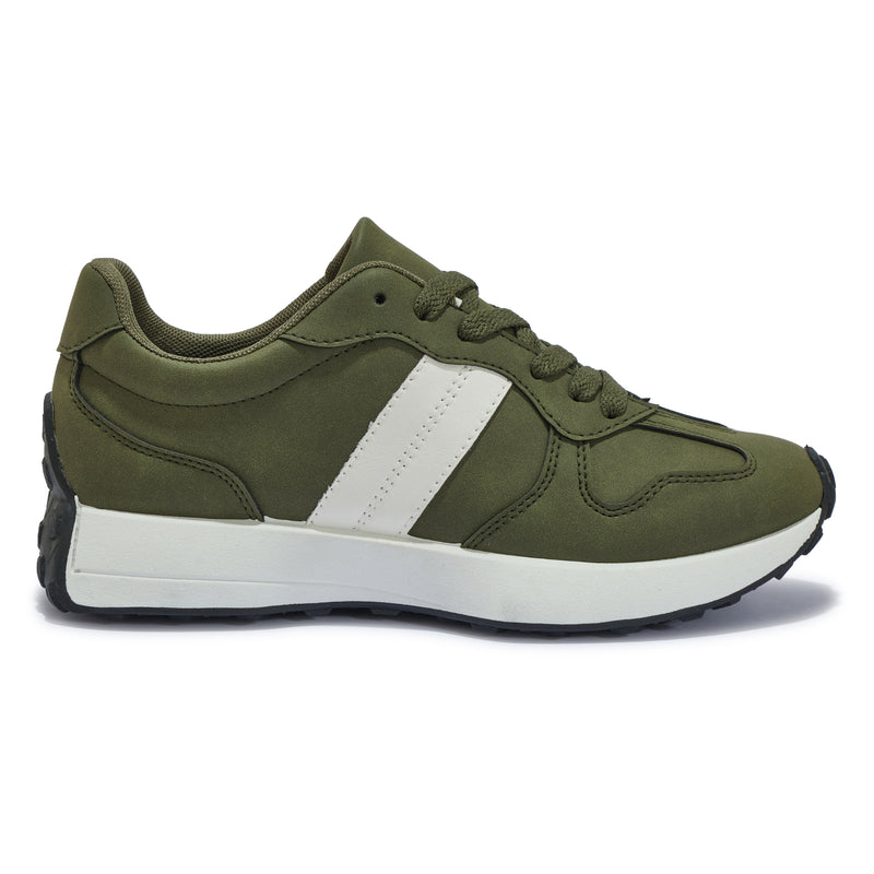 WFLYON10 - WIDE FIT 2 TONE SPORTY LACE UP TRAINER